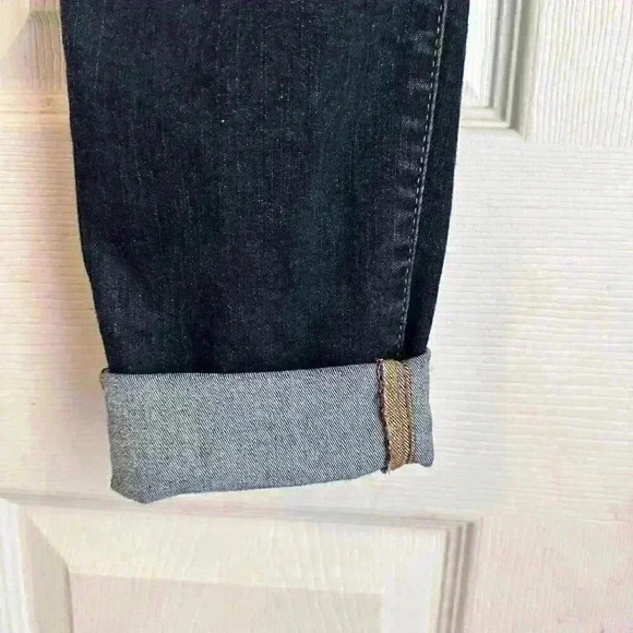 LULAROE Magic Waist Stretch Dark Wash Cuffed Jeans Style L-161367 Size 30 - Picture 4 of 10